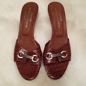 Donald j pliner kitten heel slides